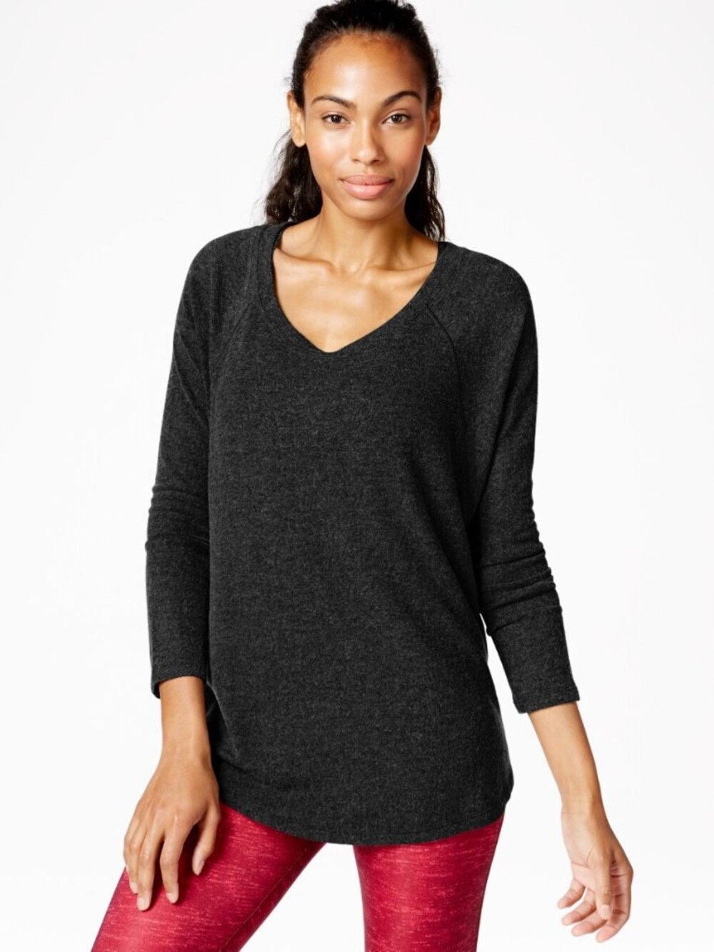 Calvin Klein Womens Performance V Neck Top